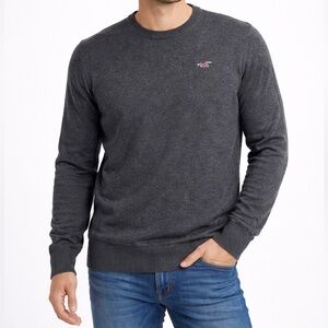 Hollister gray crewneck sweater men’s XL